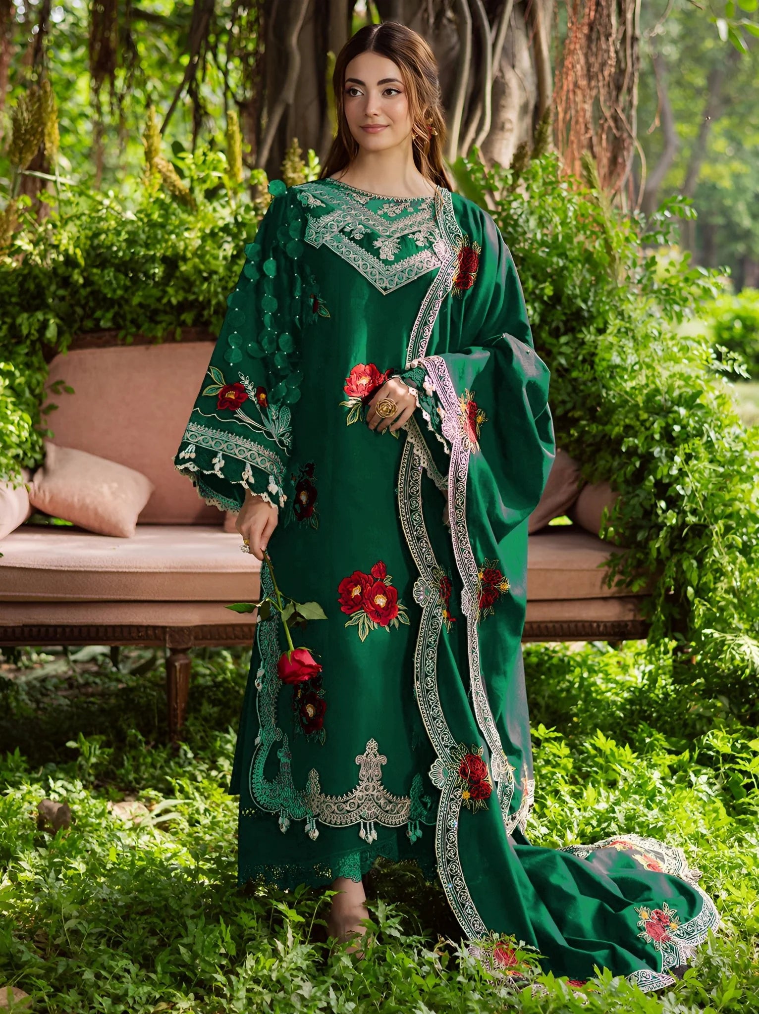 Embroidered Luxury Lawn Suit CT-759