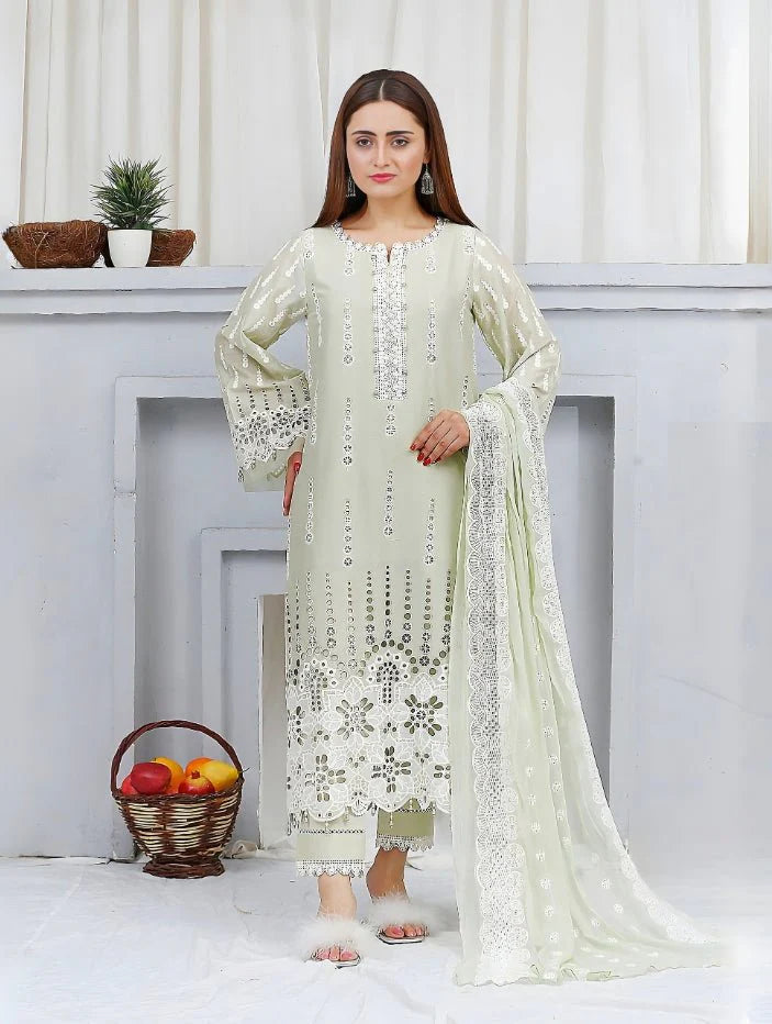 Embroidered Luxury Lawn Suit CT-801