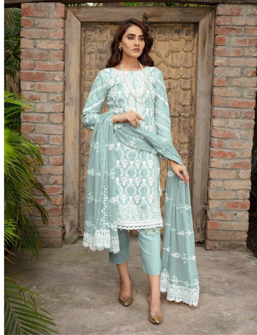 Embroidered Luxury Lawn Suit CT-536