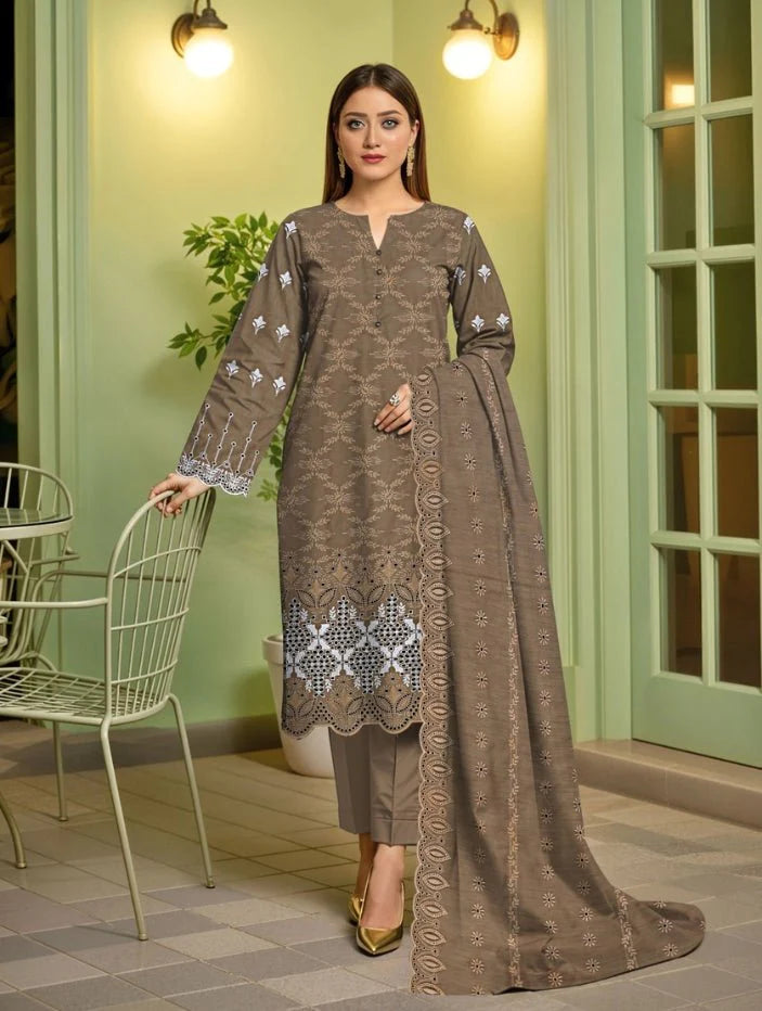 Embroidered Luxury Lawn Suit CT-807