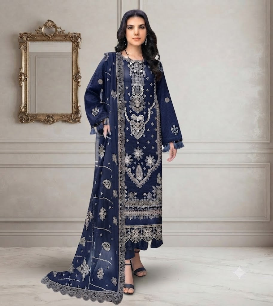 Embroidered Luxury Lawn Suit CT-937
