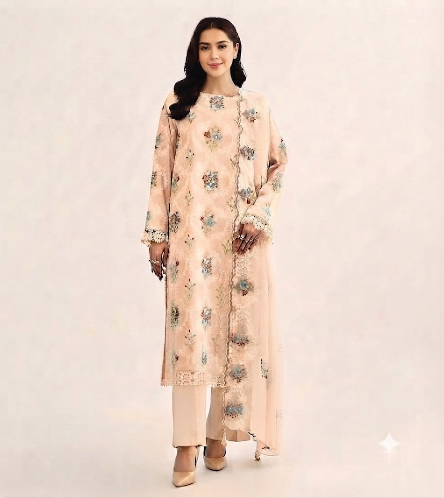 Embroidered Luxury Lawn Suit CT-915