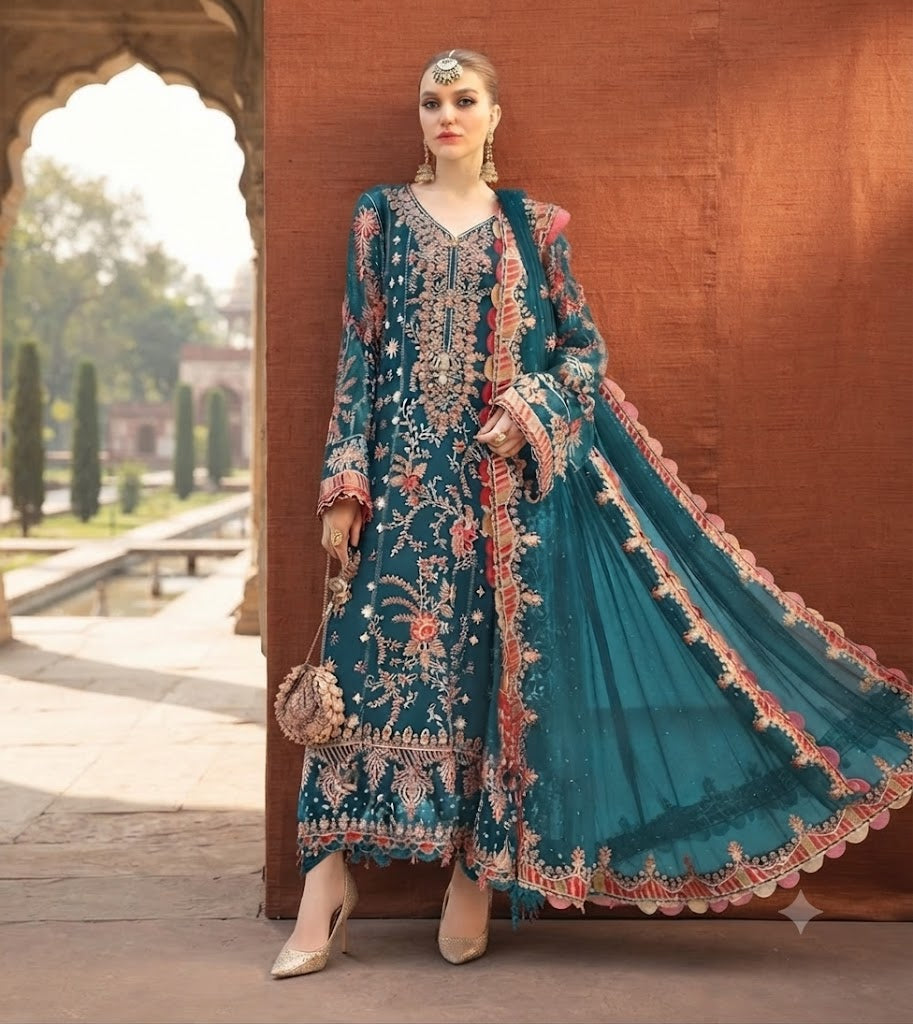 Embroidered Luxury Lawn Suit CT-763
