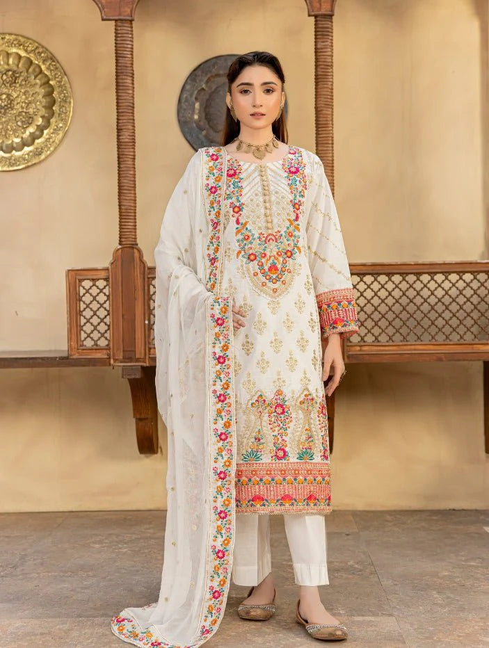 Embroidered Luxury Lawn Suit CT-707