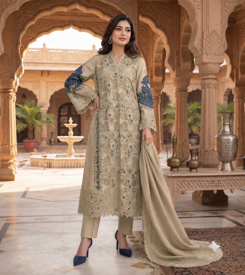 Embroidered Luxury Lawn Suit CT-933