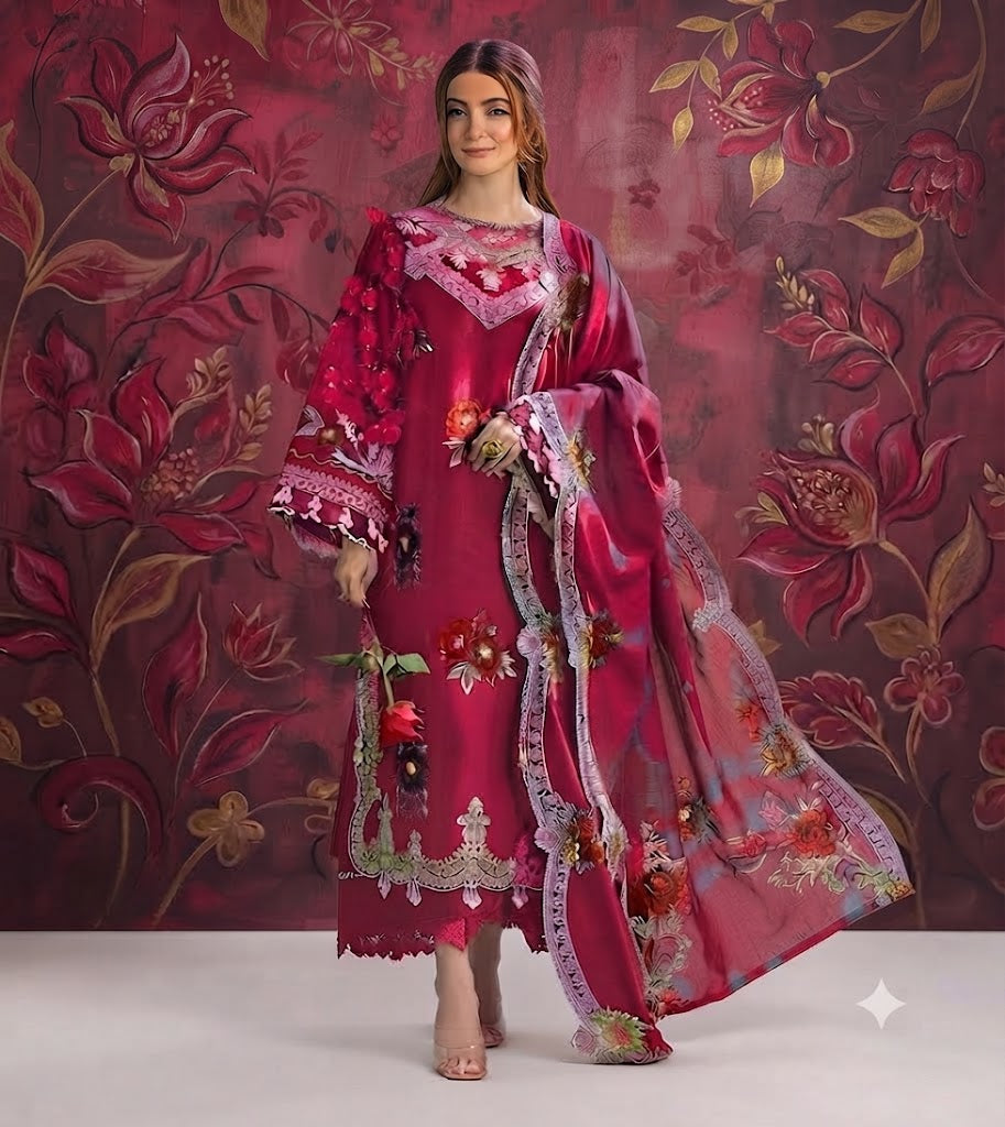 Embroidered Luxury Lawn Suit CT-759