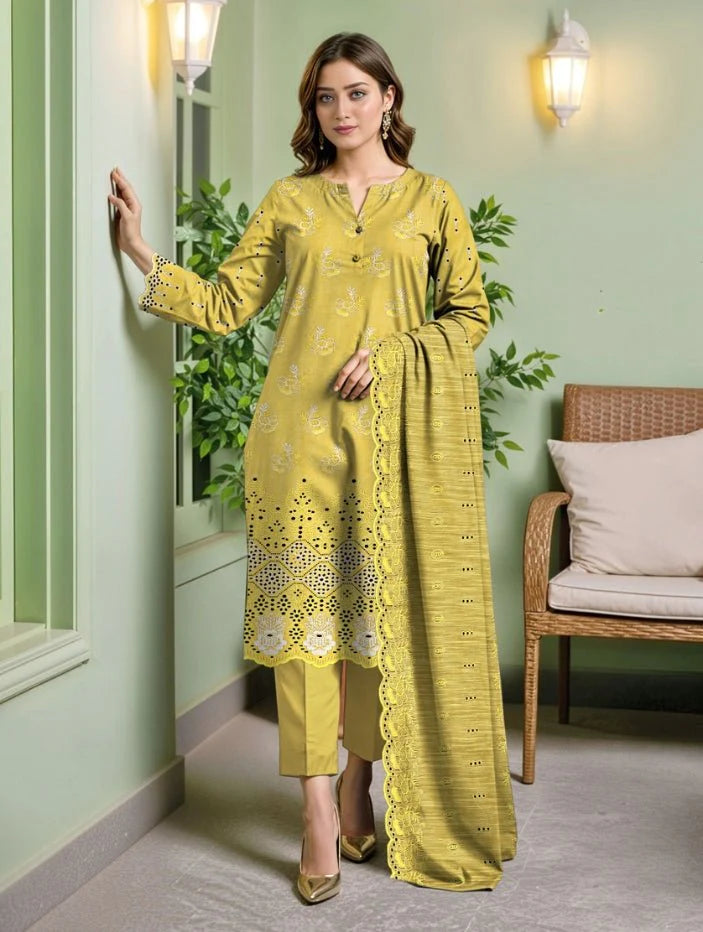 Embroidered Luxury Lawn Suit CT-811