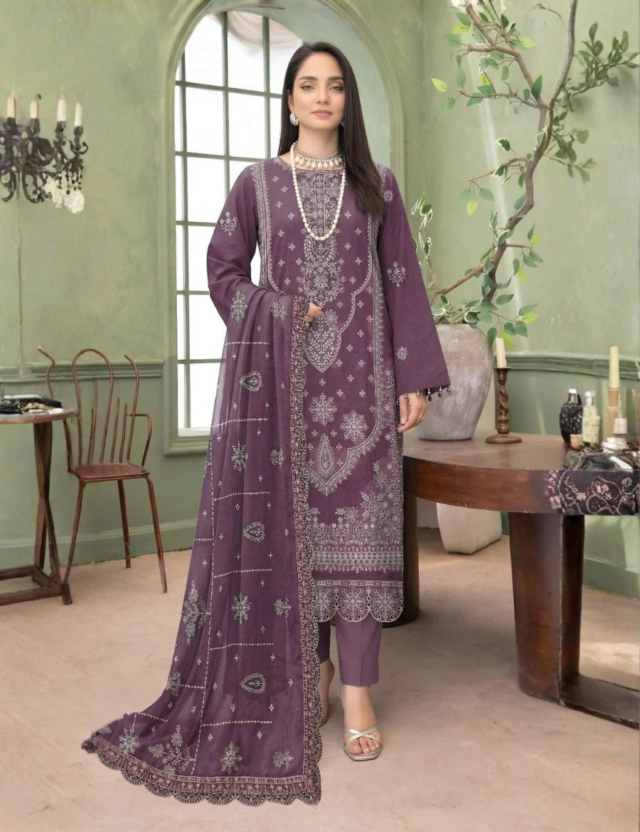 Embroidered Luxury Lawn Suit CT-937
