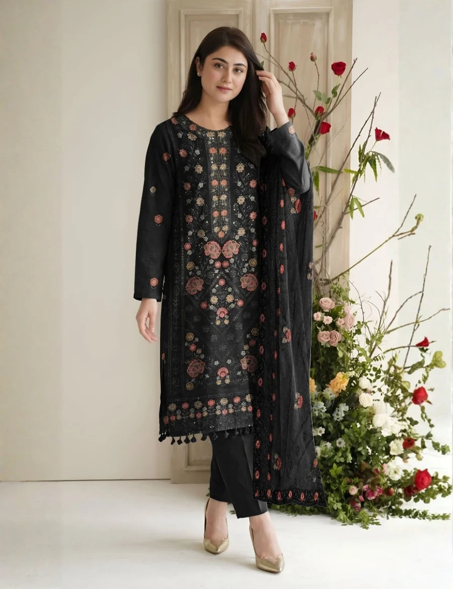 Embroidered Luxury Lawn Suit CT-947