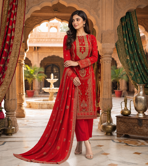 Embroidered Luxury Lawn Suit CT-765