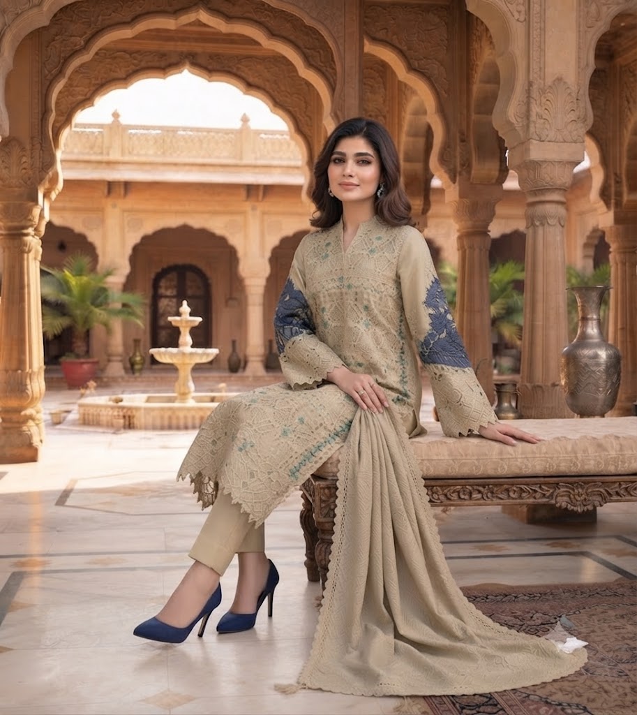 Embroidered Luxury Lawn Suit CT-933