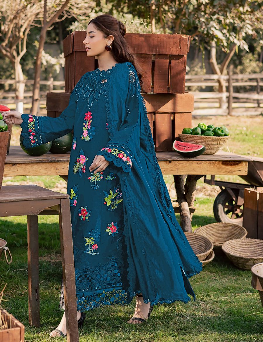 Embroidered Premium Viscose Suit CT-1924