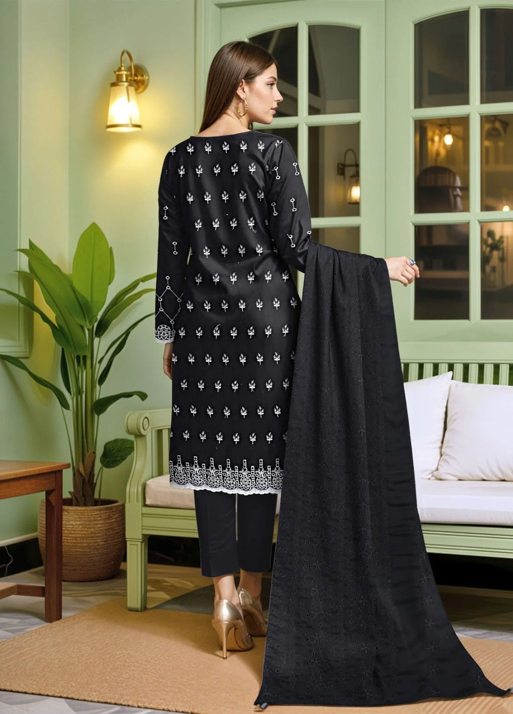 Embroidered Luxury Lawn Suit CT-808