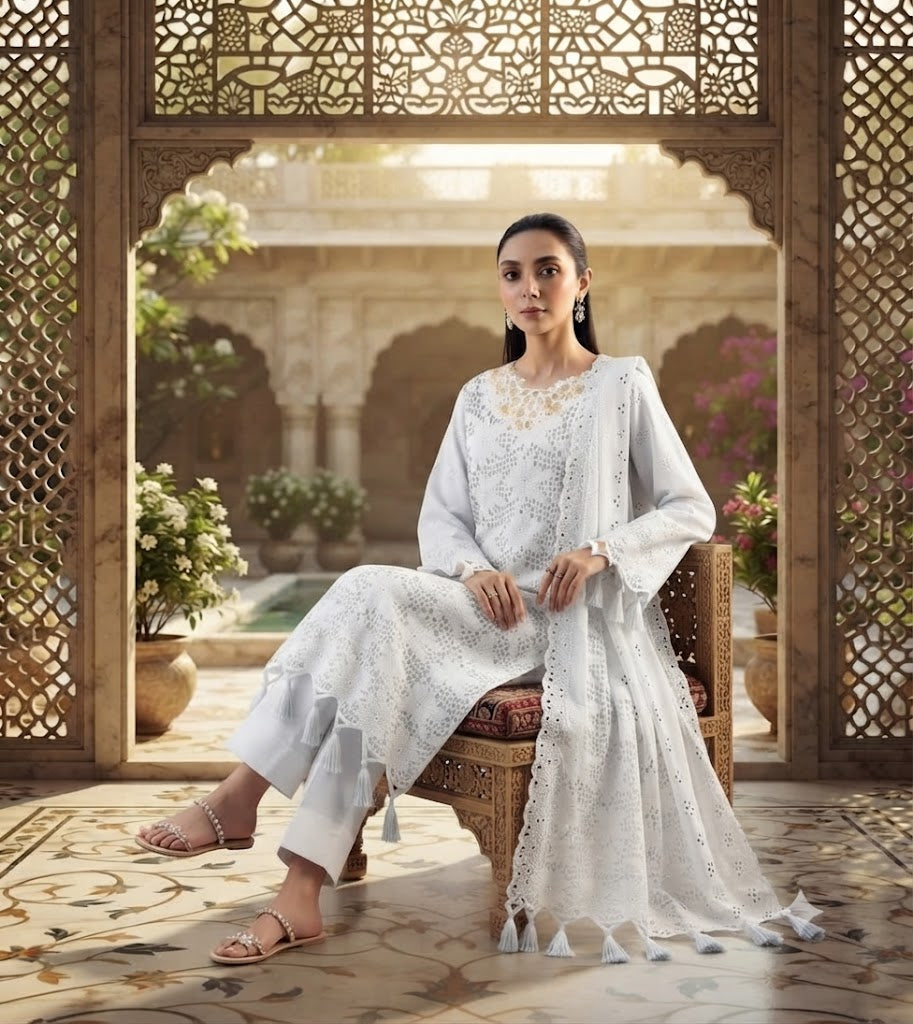 Embroidered Luxury Lawn Suit CT-817