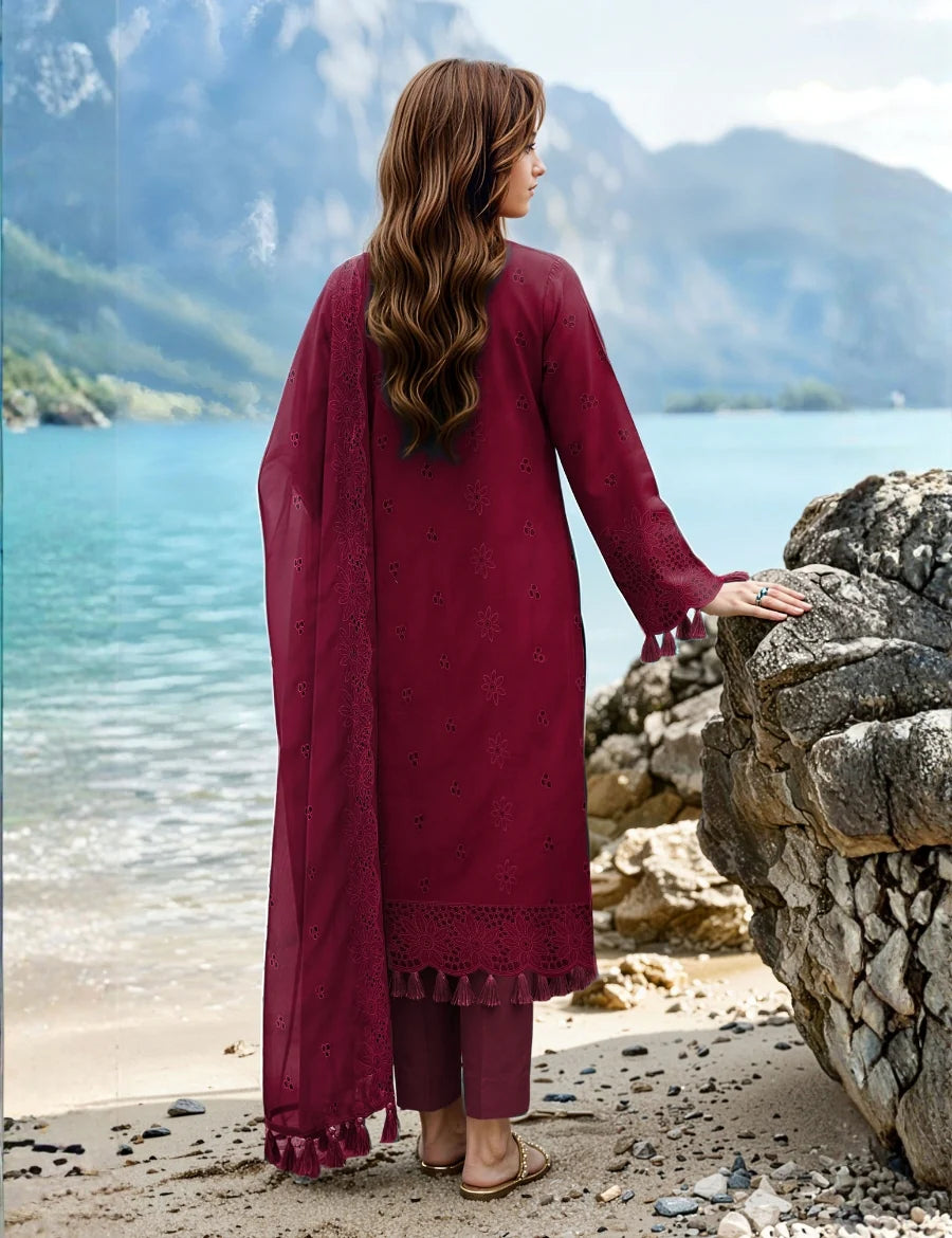 Embroidered Luxury Lawn Suit CT-817