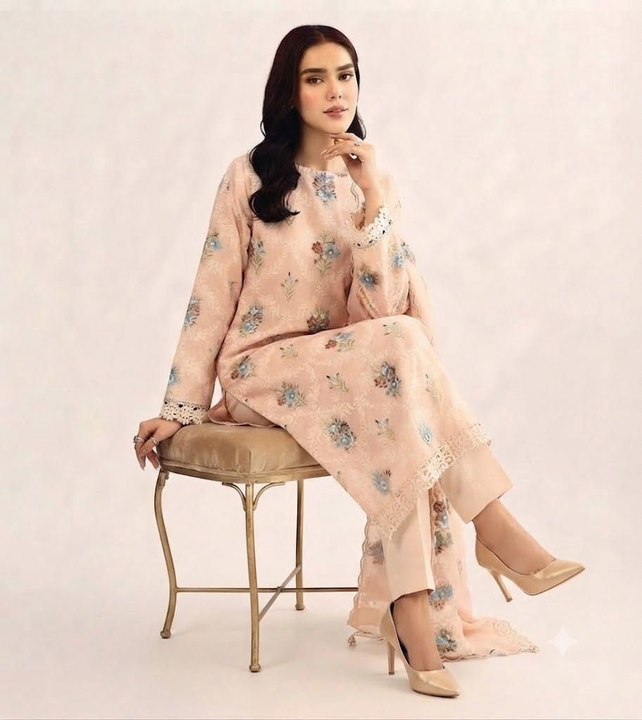 Embroidered Luxury Lawn Suit CT-915