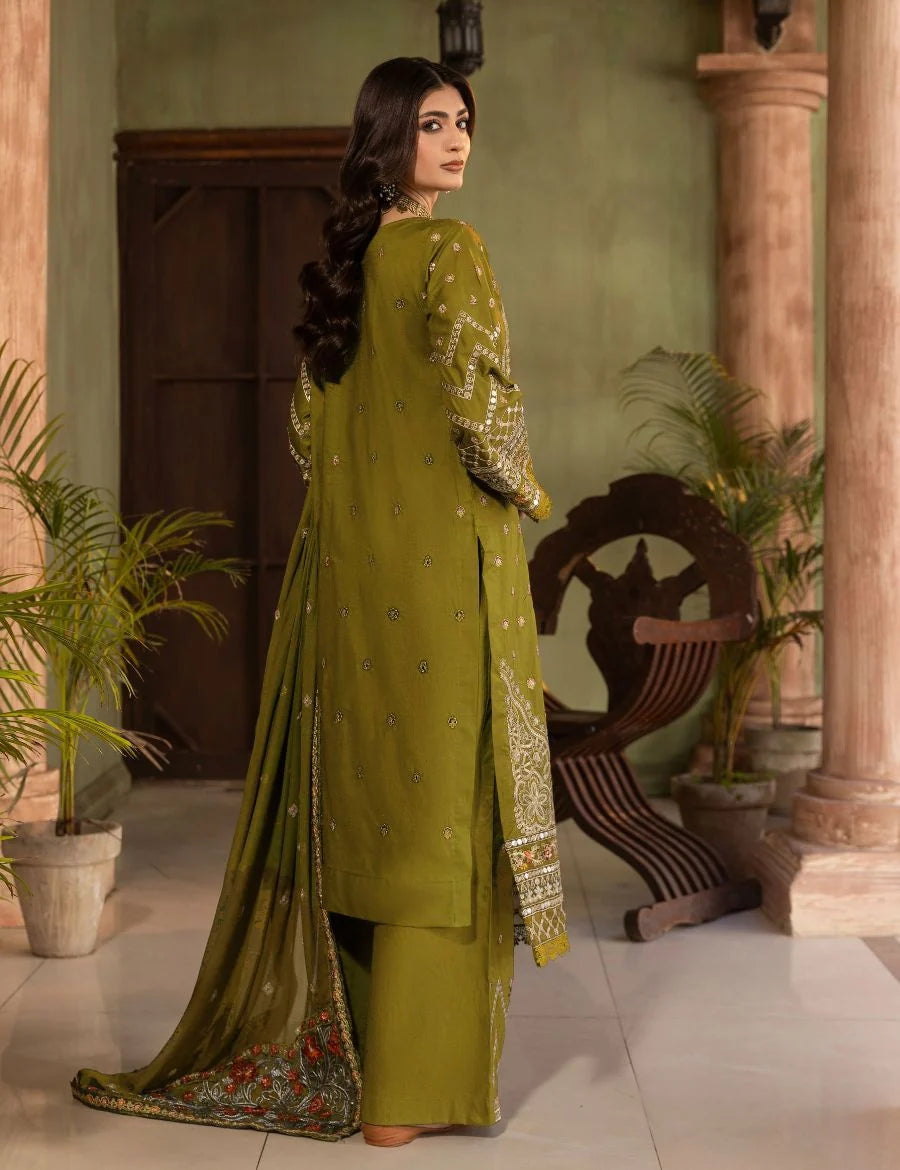 Embroidered Premium Viscose Suit CT-1716