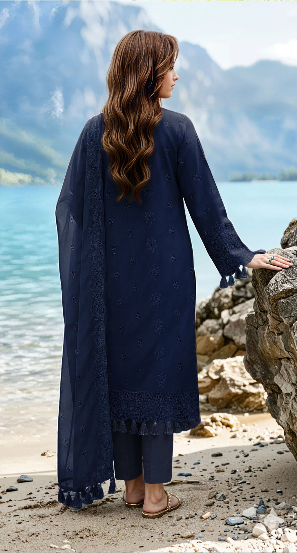 Embroidered Luxury Lawn Suit CT-817