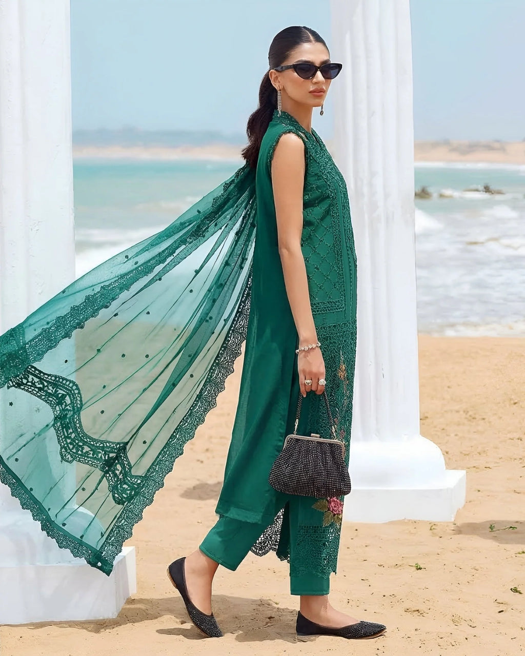 Embroidered Luxury Lawn Suit CT-737
