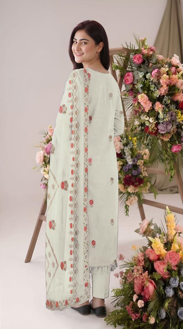 Embroidered Luxury Lawn Suit CT-947
