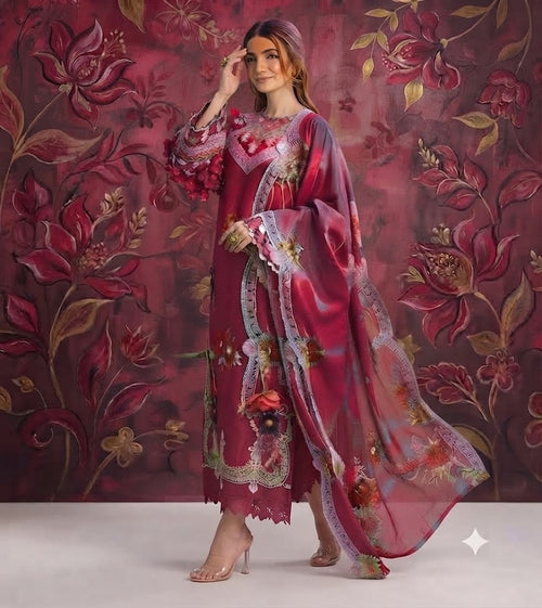 Embroidered Luxury Lawn Suit CT-759