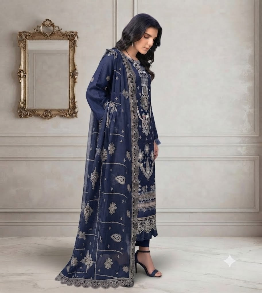 Embroidered Luxury Lawn Suit CT-937