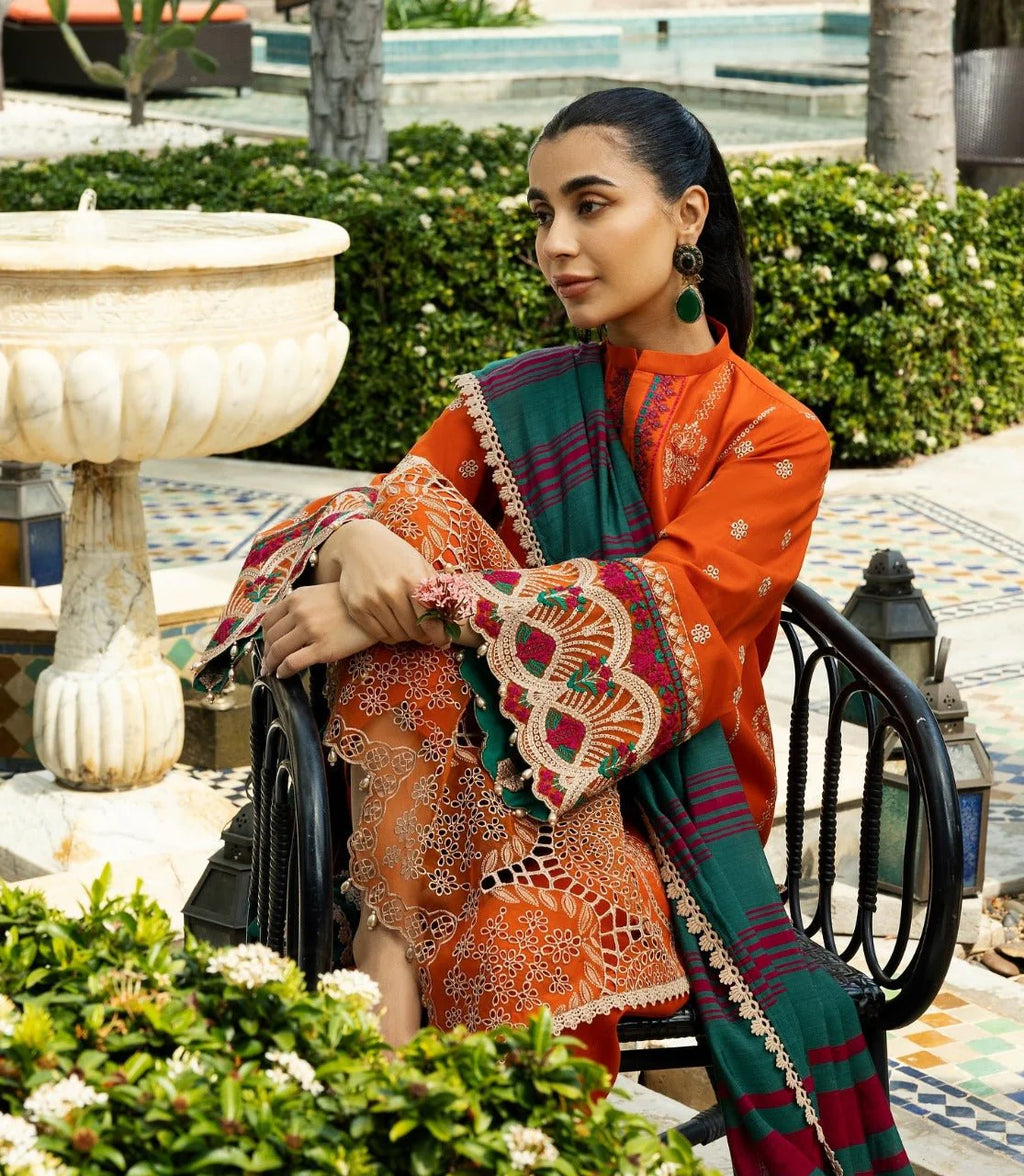 Embroidered Luxury Lawn Suit CT-724
