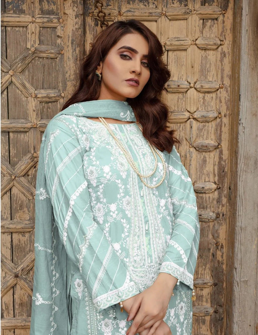 Embroidered Luxury Lawn Suit CT-536