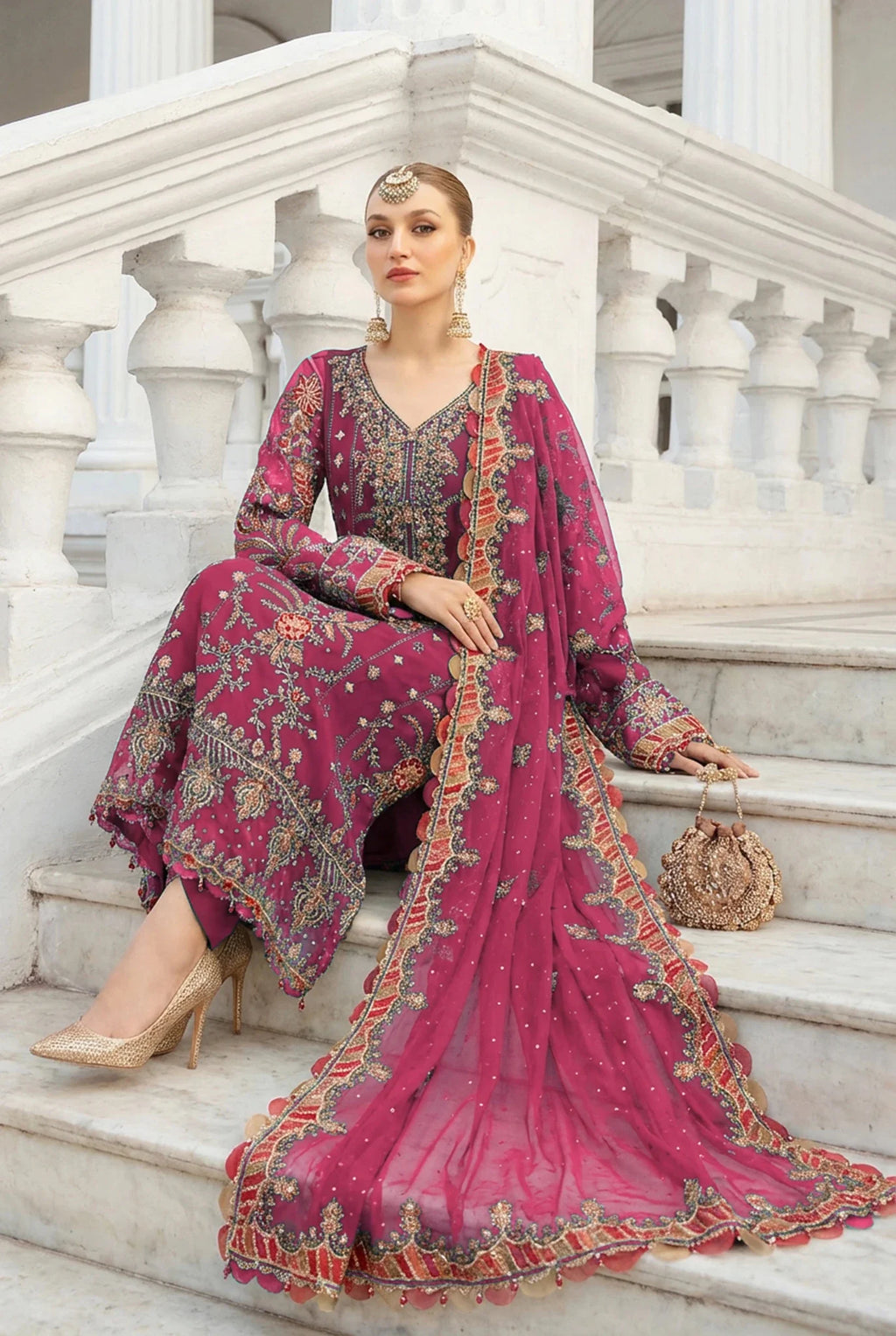 Embroidered Luxury Lawn Suit CT-763