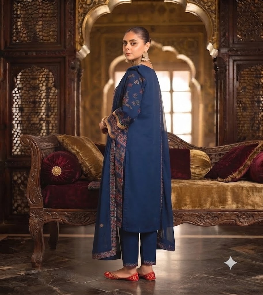 Embroidered Luxury Lawn Suit CT-787