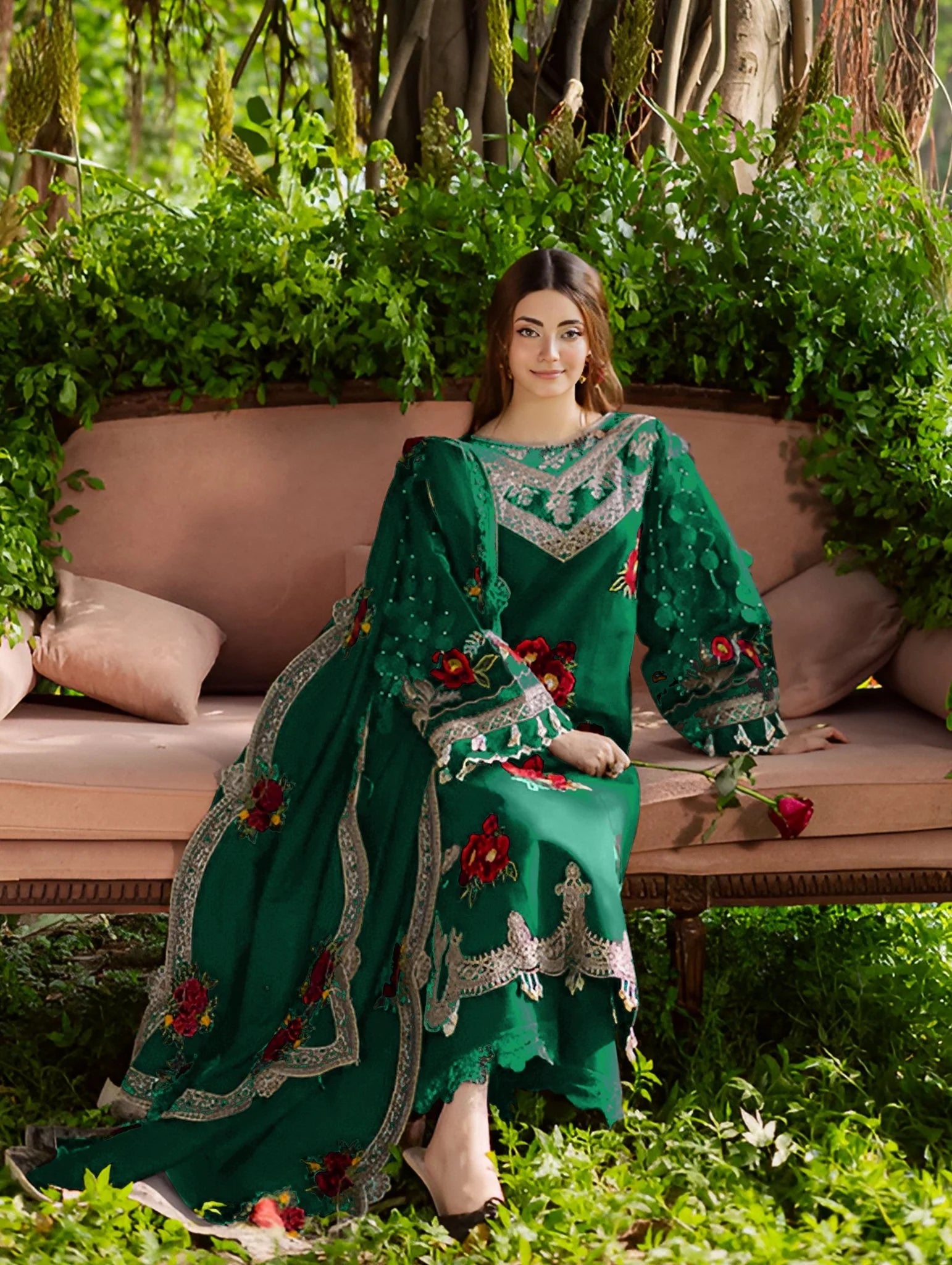 Embroidered Luxury Lawn Suit CT-759