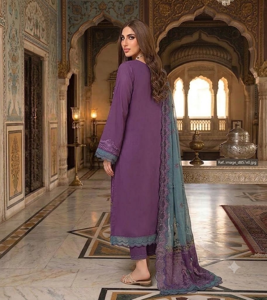 Embroidered Luxury Lawn Suit CT-562