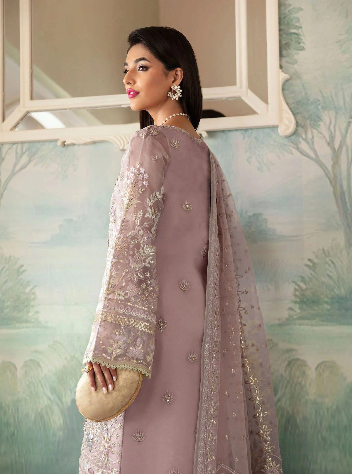 Embroidered Premium Viscose Suit CT-1921