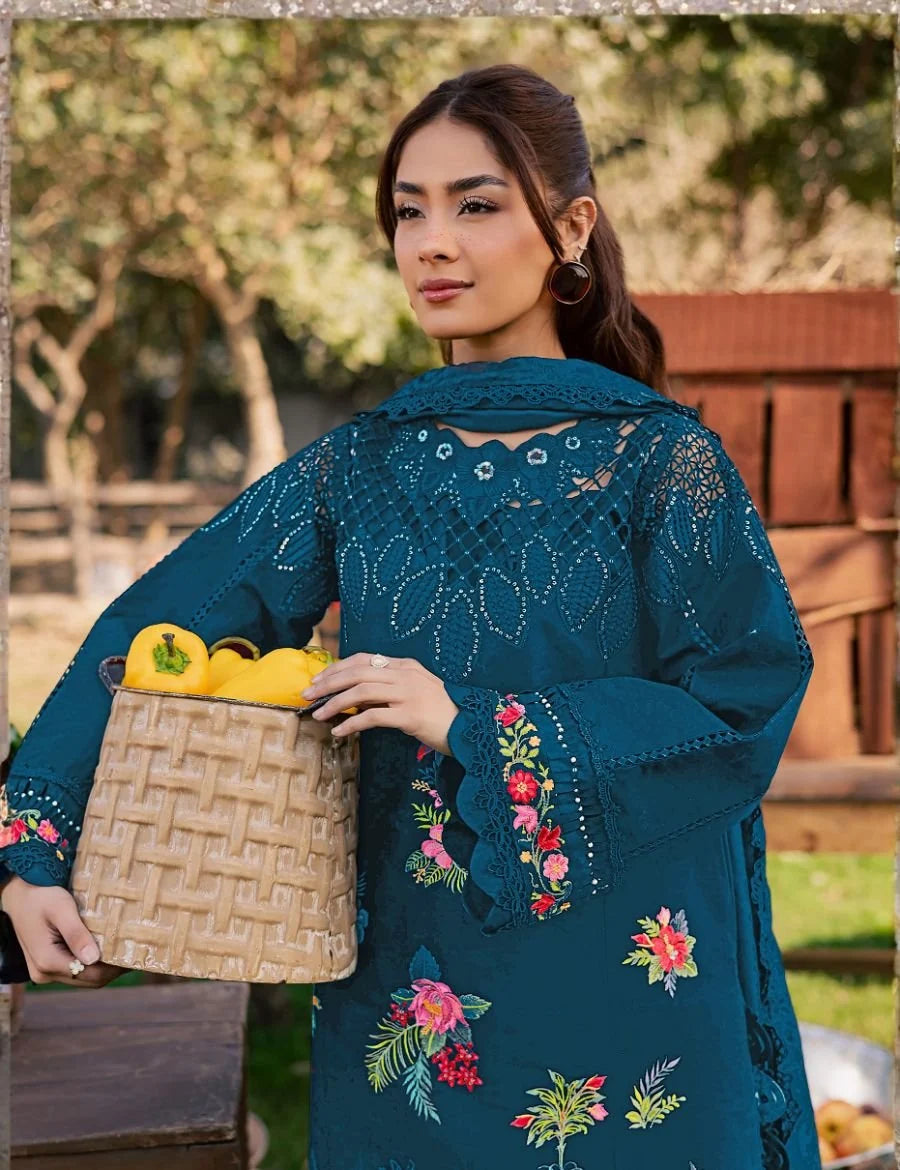 Embroidered Premium Viscose Suit CT-1924