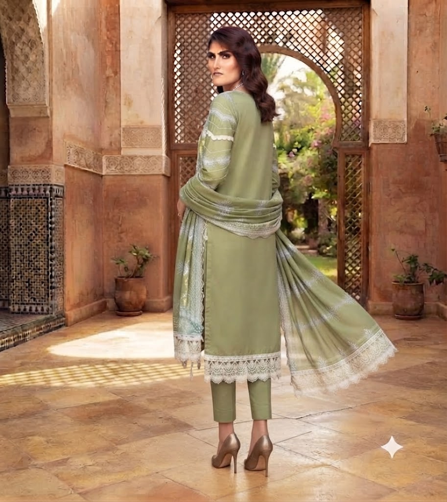 Embroidered Luxury Lawn Suit CT-536
