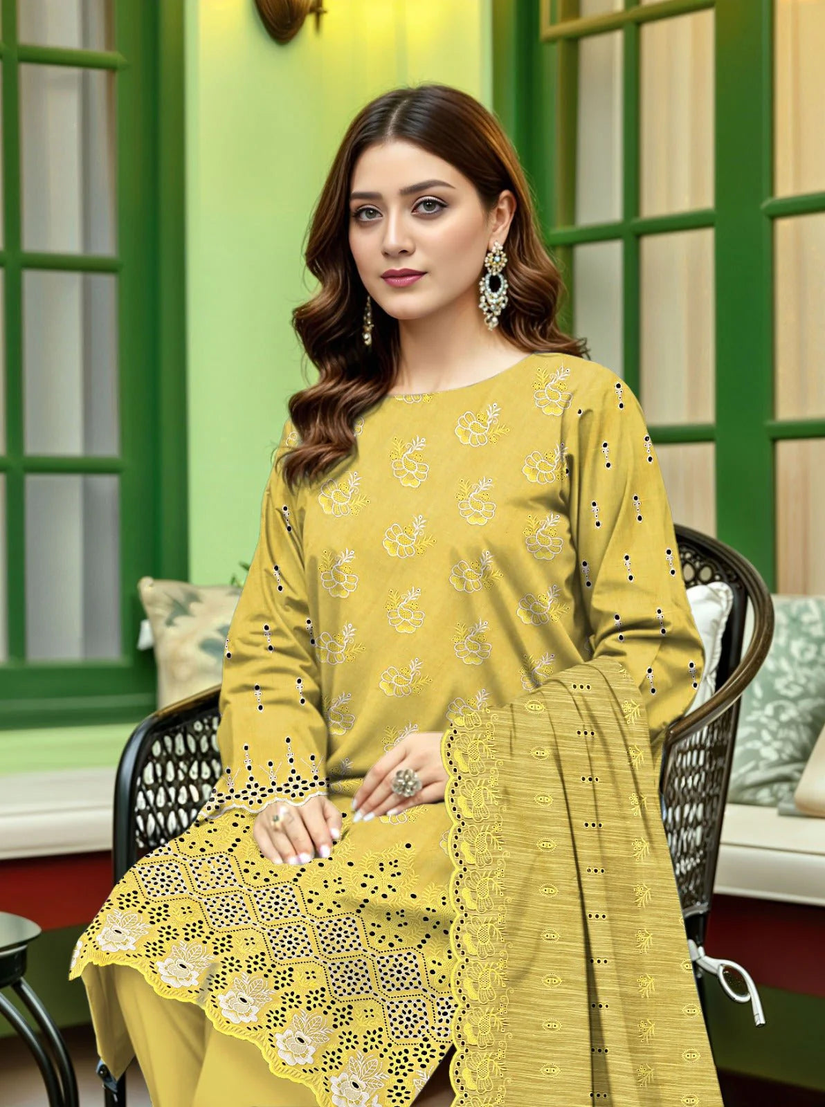 Embroidered Luxury Lawn Suit CT-811