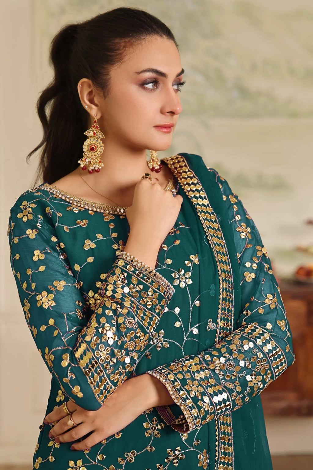 Embroidered Luxury Lawn Suit CT-663