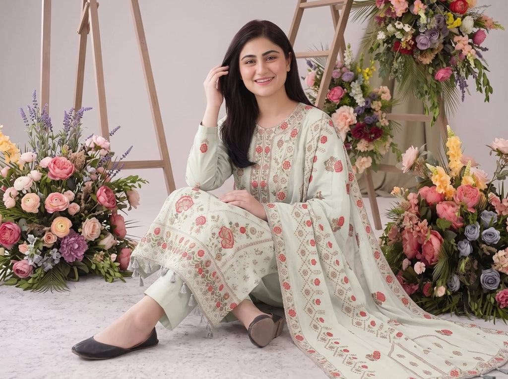 Embroidered Luxury Lawn Suit CT-947