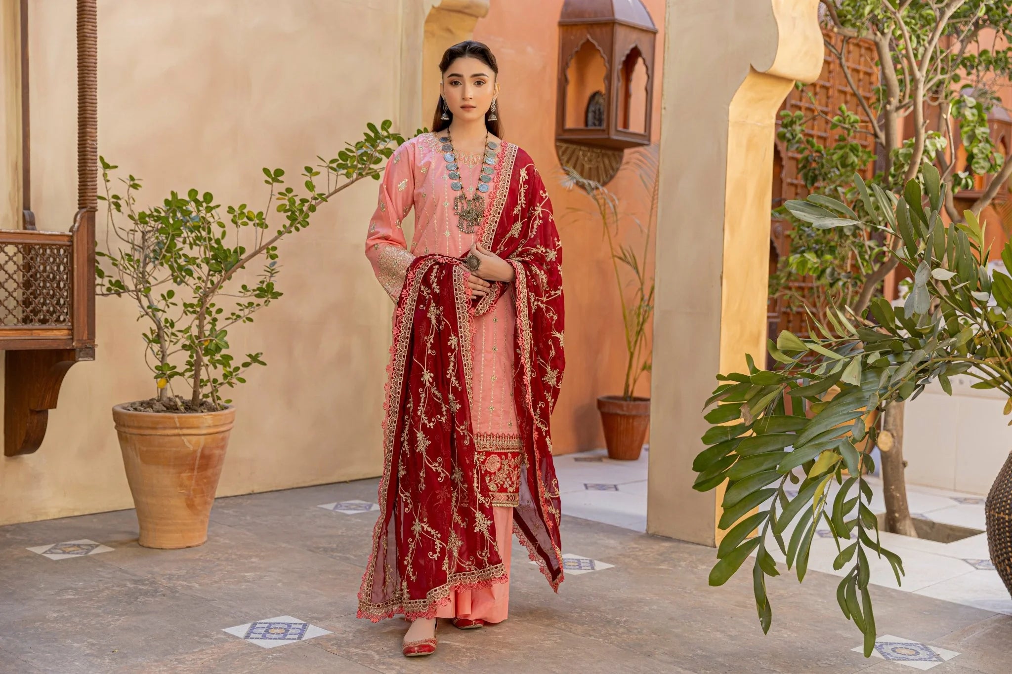 Embroidered Luxury Lawn Suit CT-710