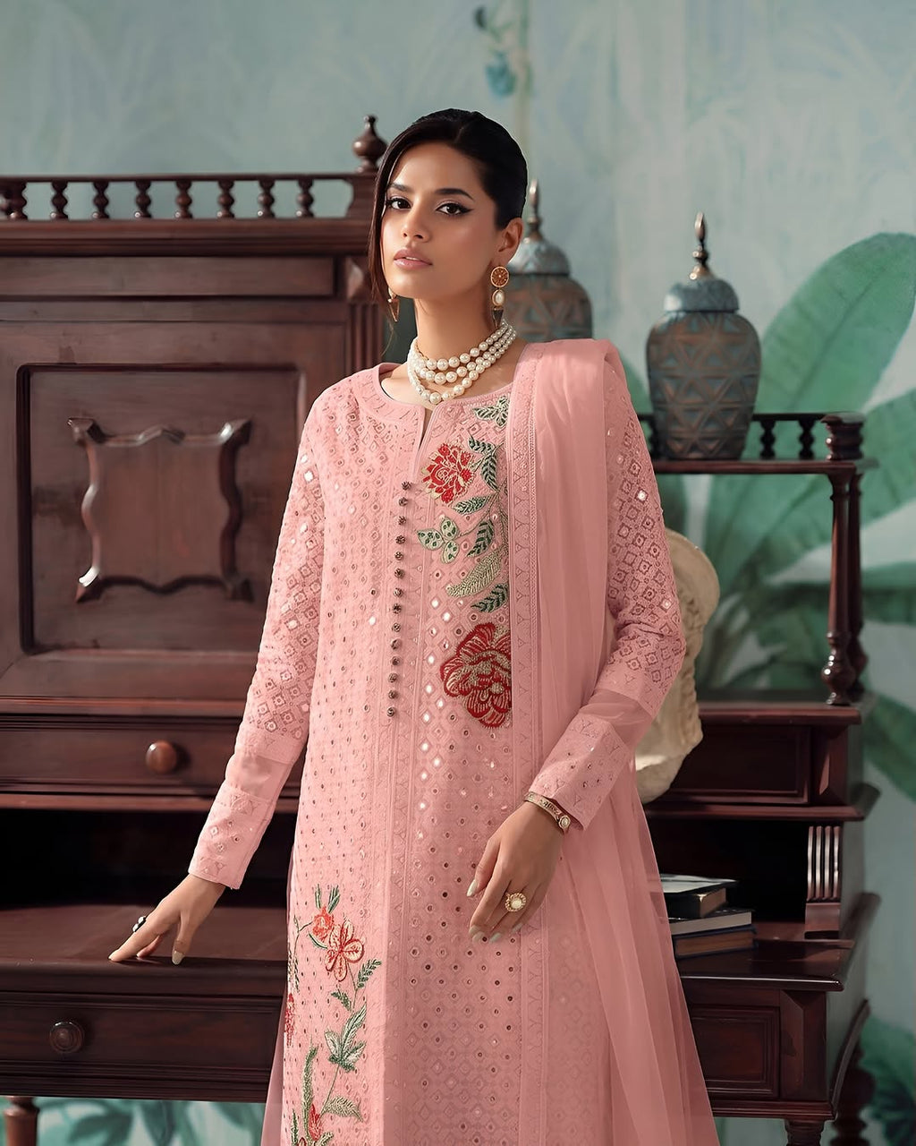 Embroidered Luxury Lawn Suit CT-916
