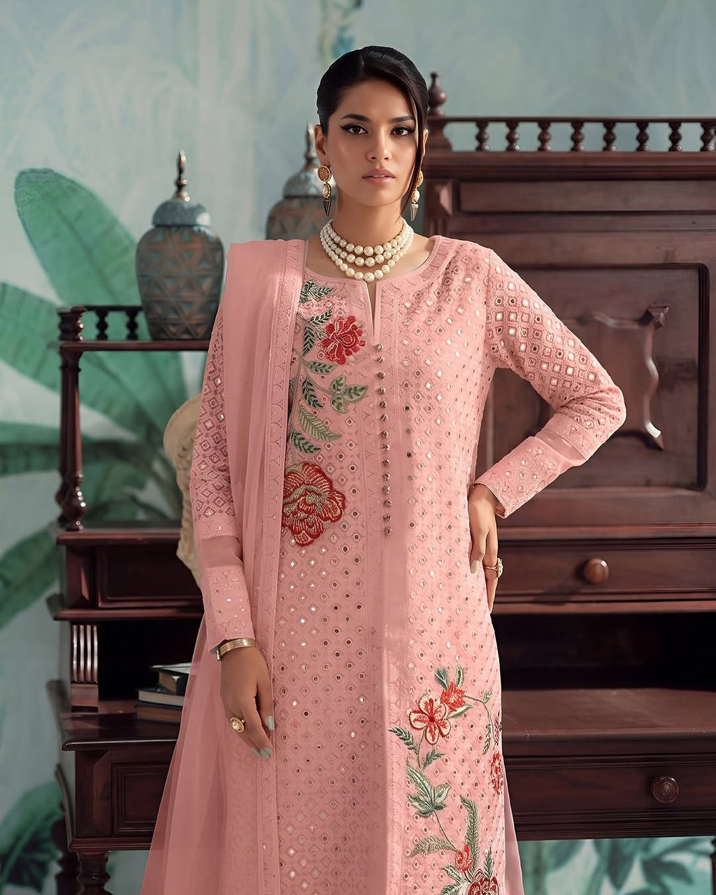 Embroidered Luxury Lawn Suit CT-916