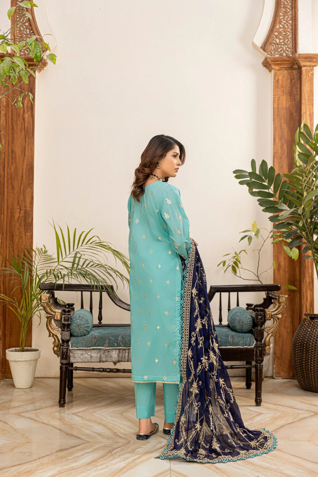 Embroidered Luxury Lawn Suit CT-710