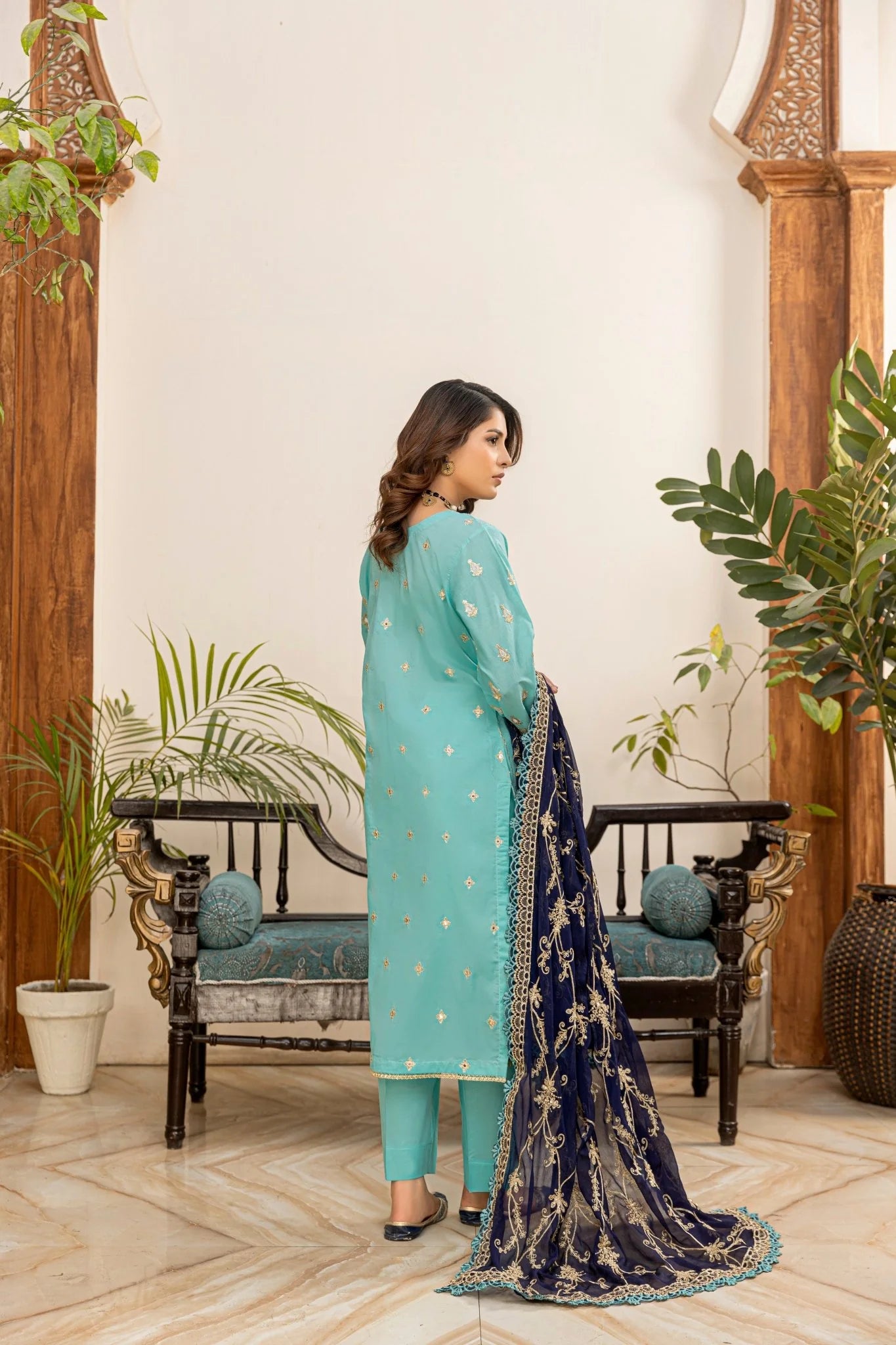 Embroidered Luxury Lawn Suit CT-710