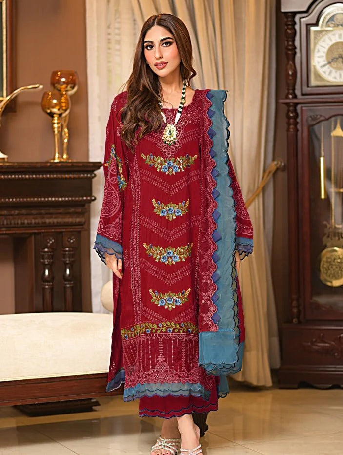 Embroidered Luxury Lawn Suit CT-562