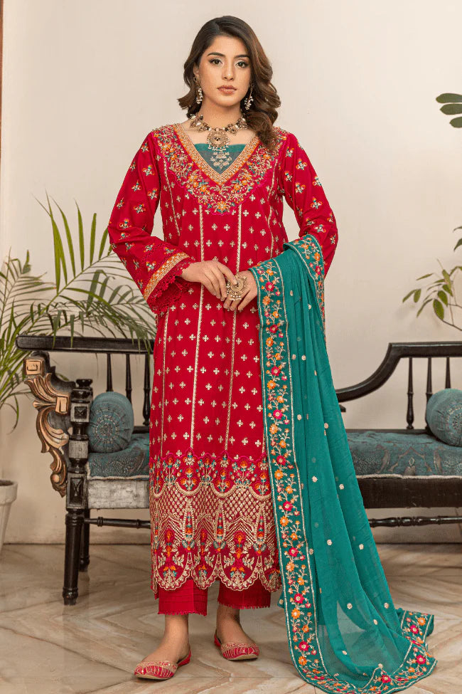 Embroidered Luxury Lawn Suit CT-711