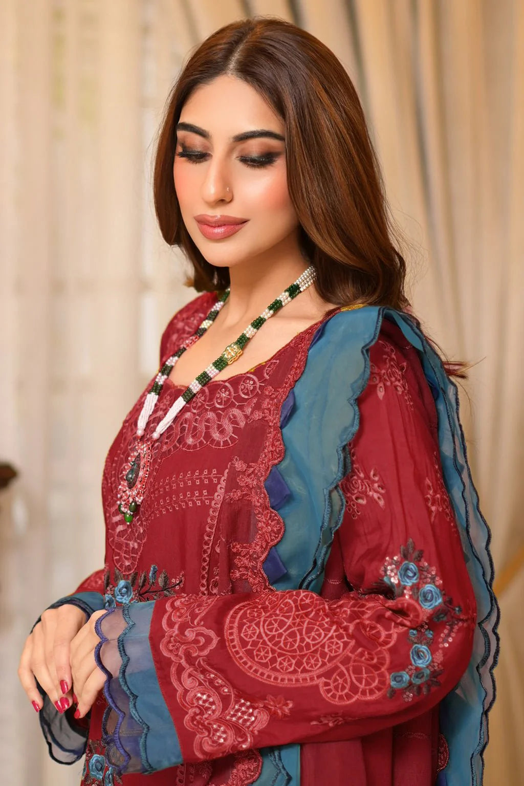 Embroidered Luxury Lawn Suit CT-562